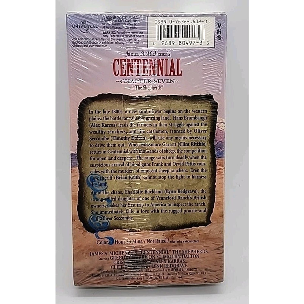 Centennial VHS Western 1978 Chapter 7 *Brand New*