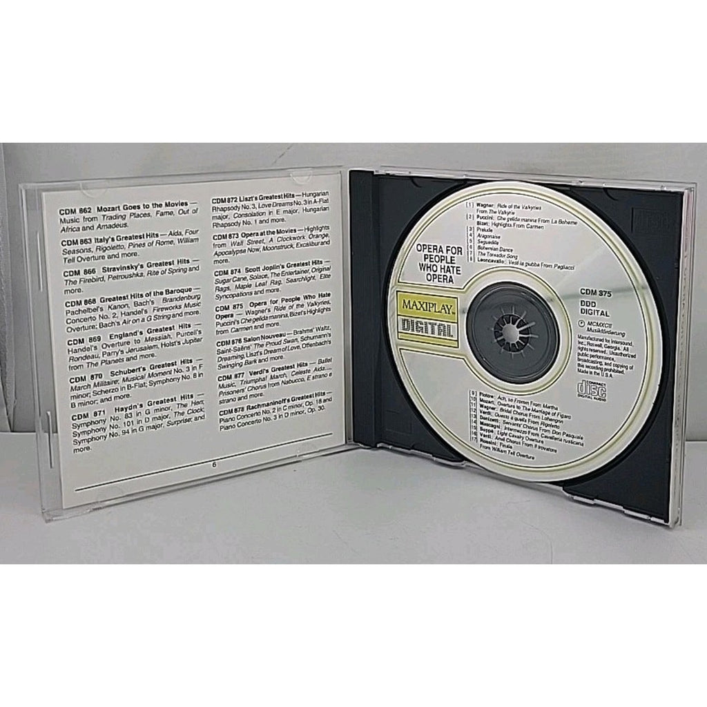 Opera For People Who Hate Opera CD Apr-1995 Intersound