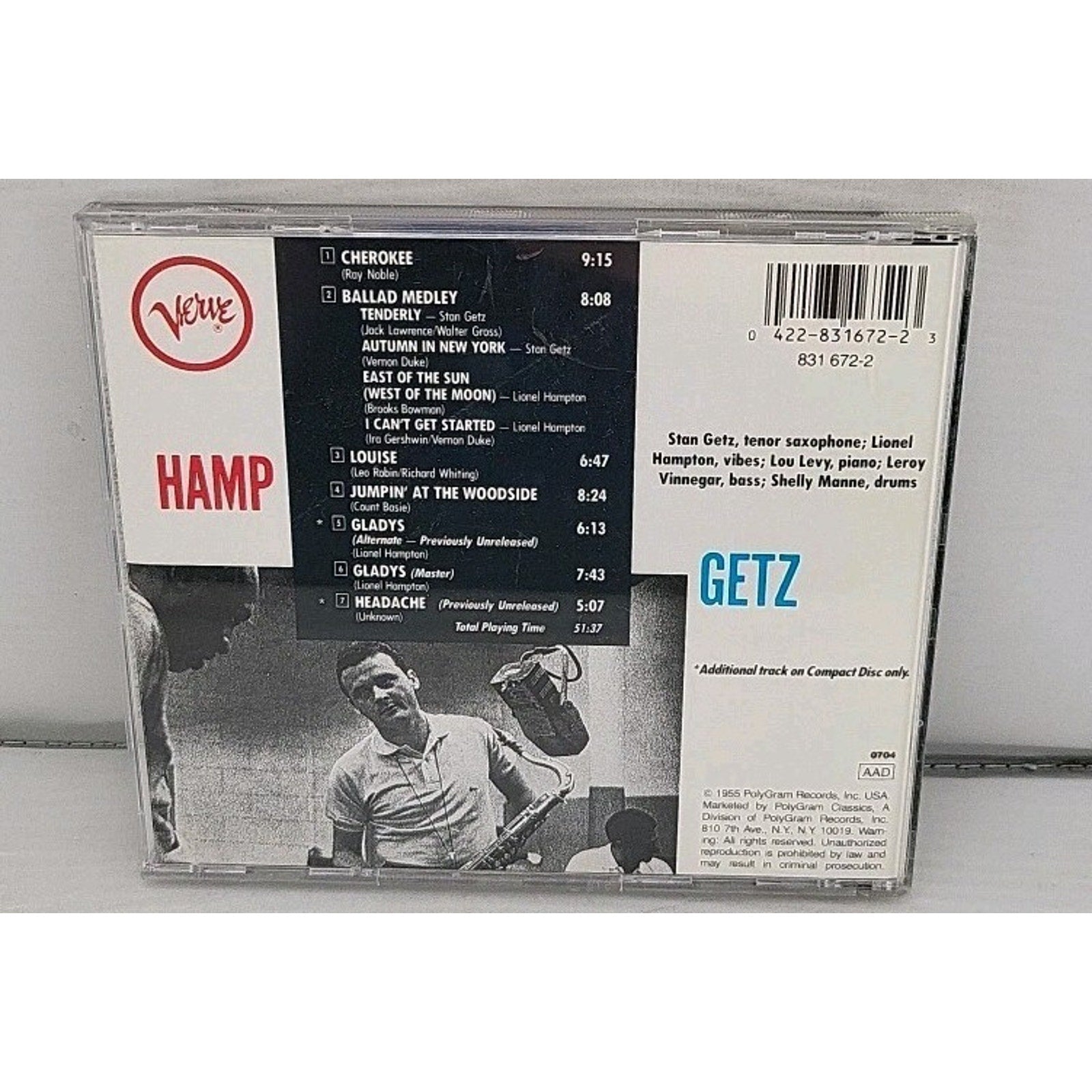 Hampton & Getz by Stan Getz (CD, 1990)