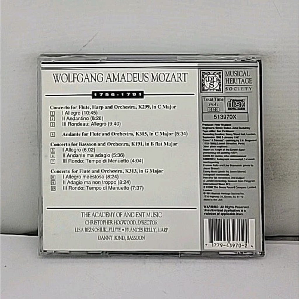 Mozart: Flute & Harp Concerto, Flute Concerto No. 1, Andante In C & Other (CD)