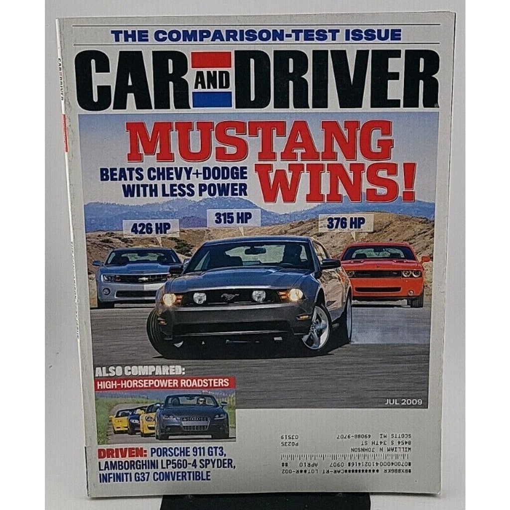 Car And Driver Magazine - July 2009 - Vol. 55 No. 1