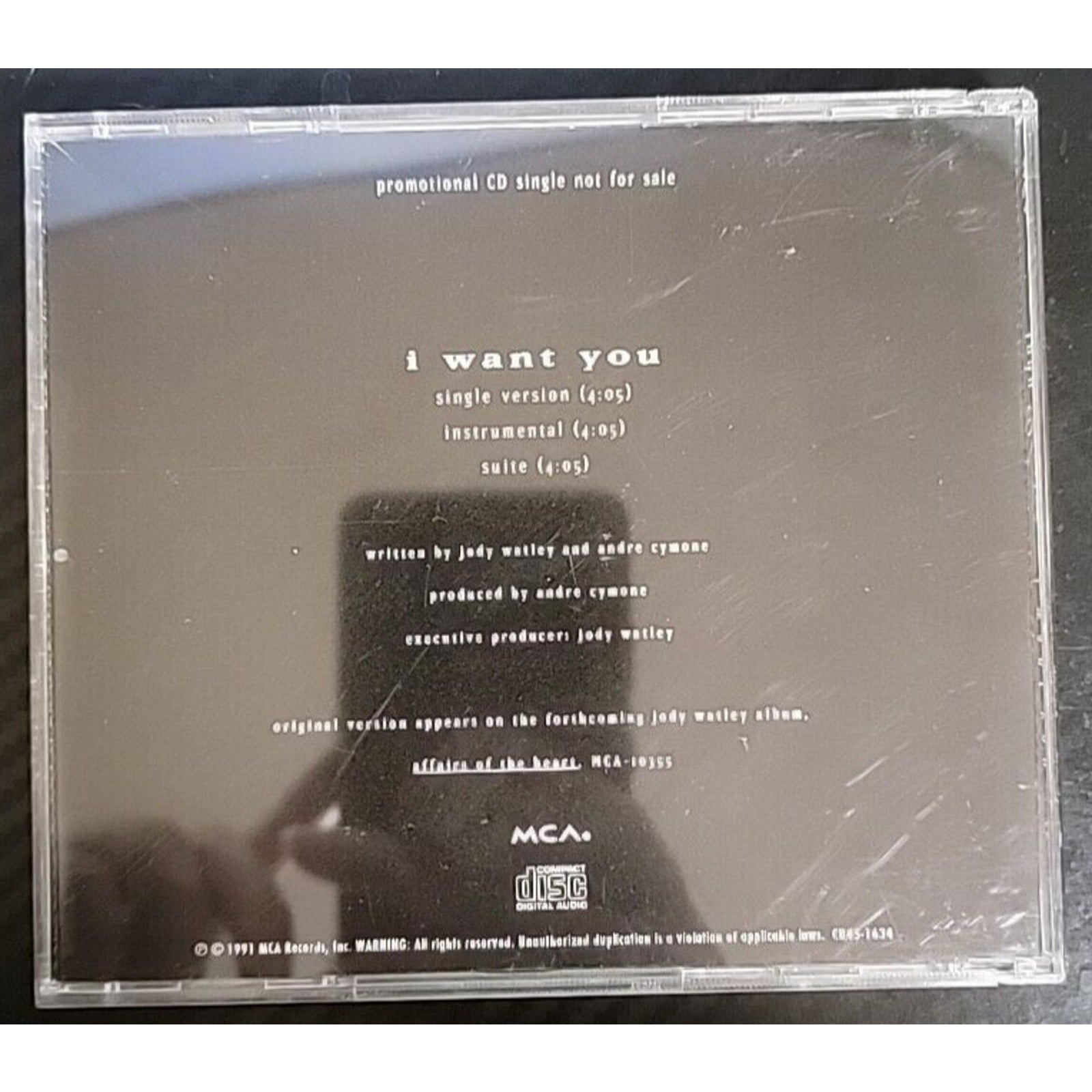 Johy Watley I Want You Single (CD)