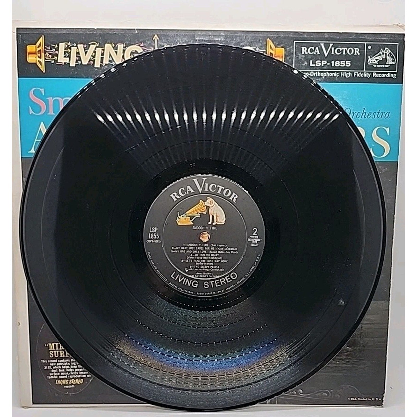 The Ames Brothers With Sid Ramin And His Orchestra - Smoochin' Time - RCA Victor
