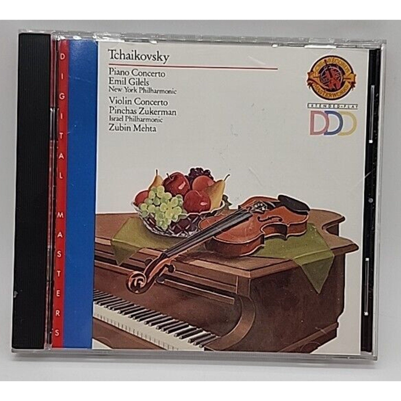 Tchaikovsky: Concertos- Gilels, Zukerman (CD, CBS Records) MDK 44643