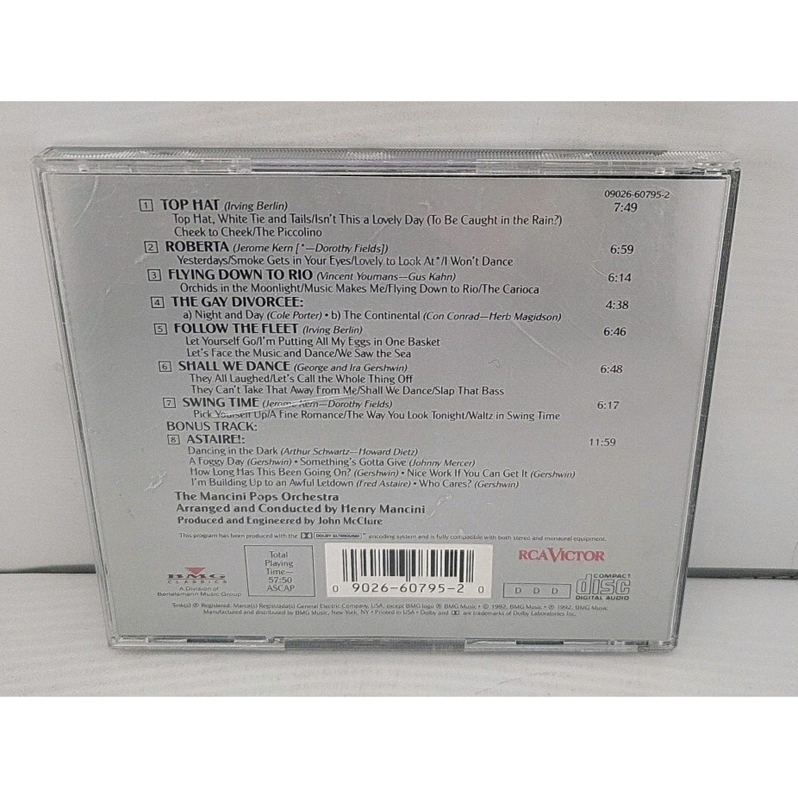 Top Hat: Music from the Films of Astaire & Rogers by Henry Mancini (CD,...