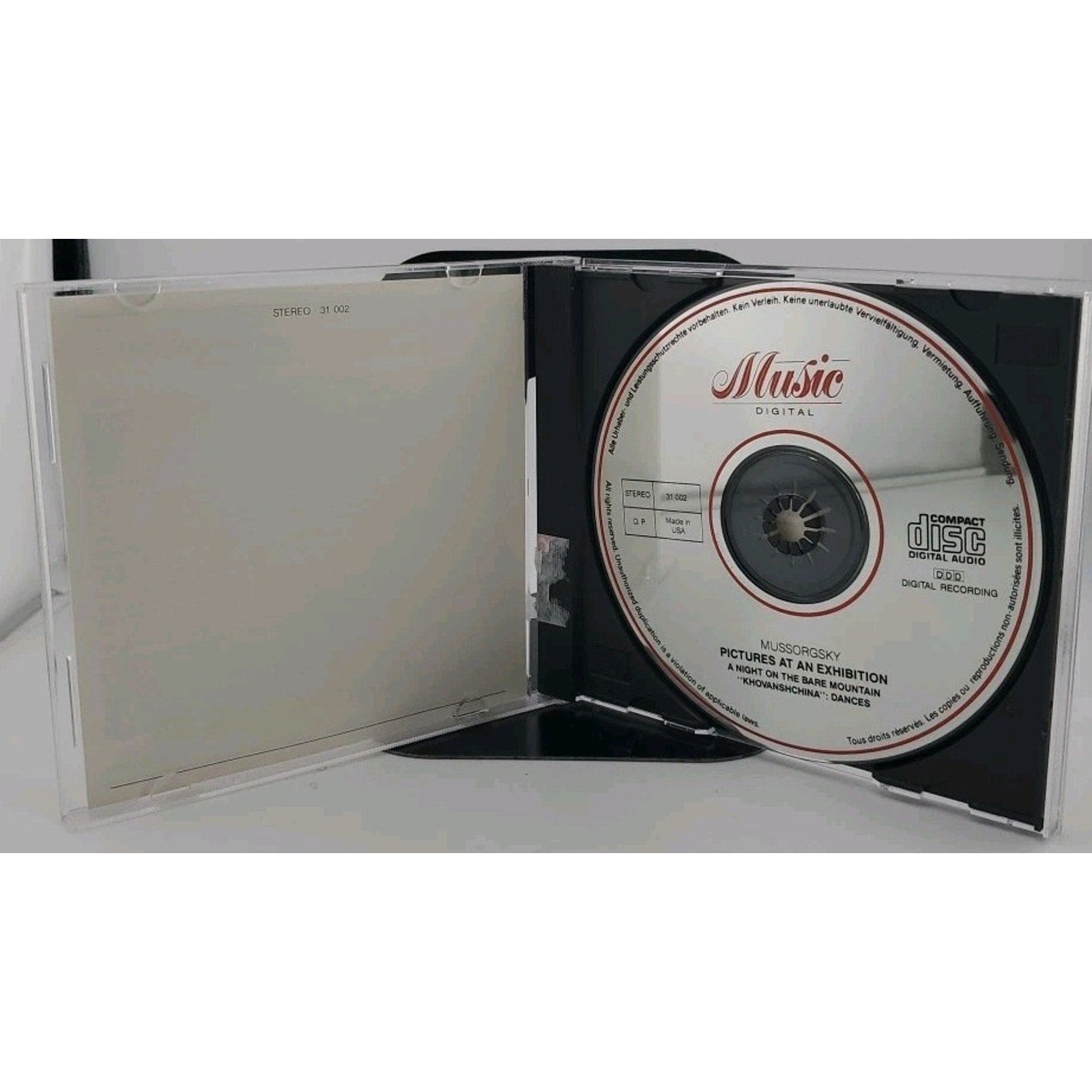 Modest Mussorgsky - Pictures At An Exhibition - A Night On The Bare Mountain CD