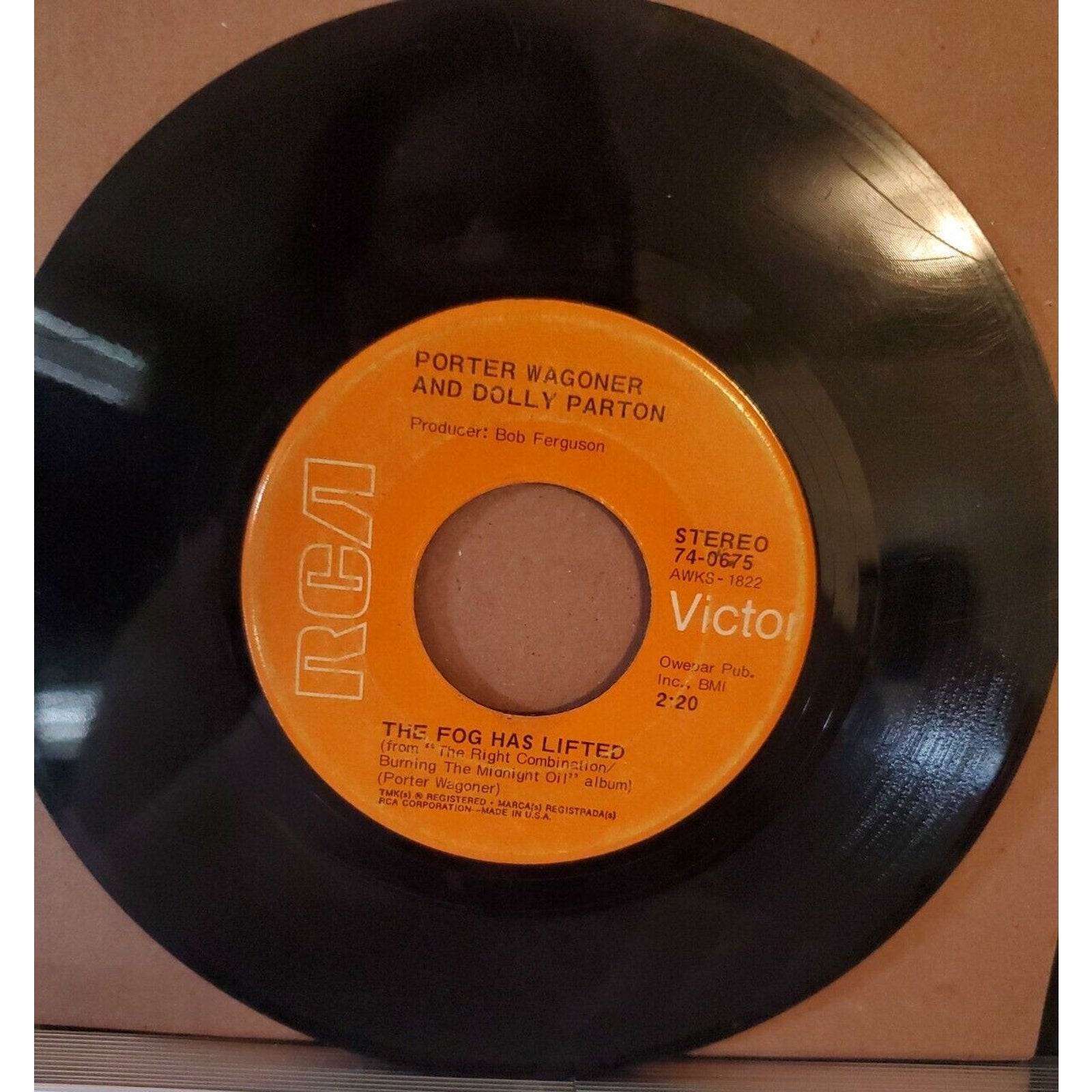 Porter Wagoner Dolly Parton Lost Forever In Your Kiss 45 RCA 1972
