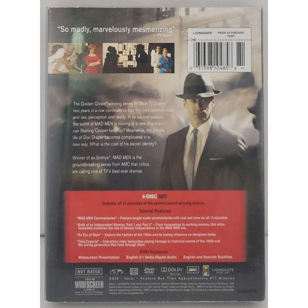 Mad Men: Season Two (DVD, 2008)
