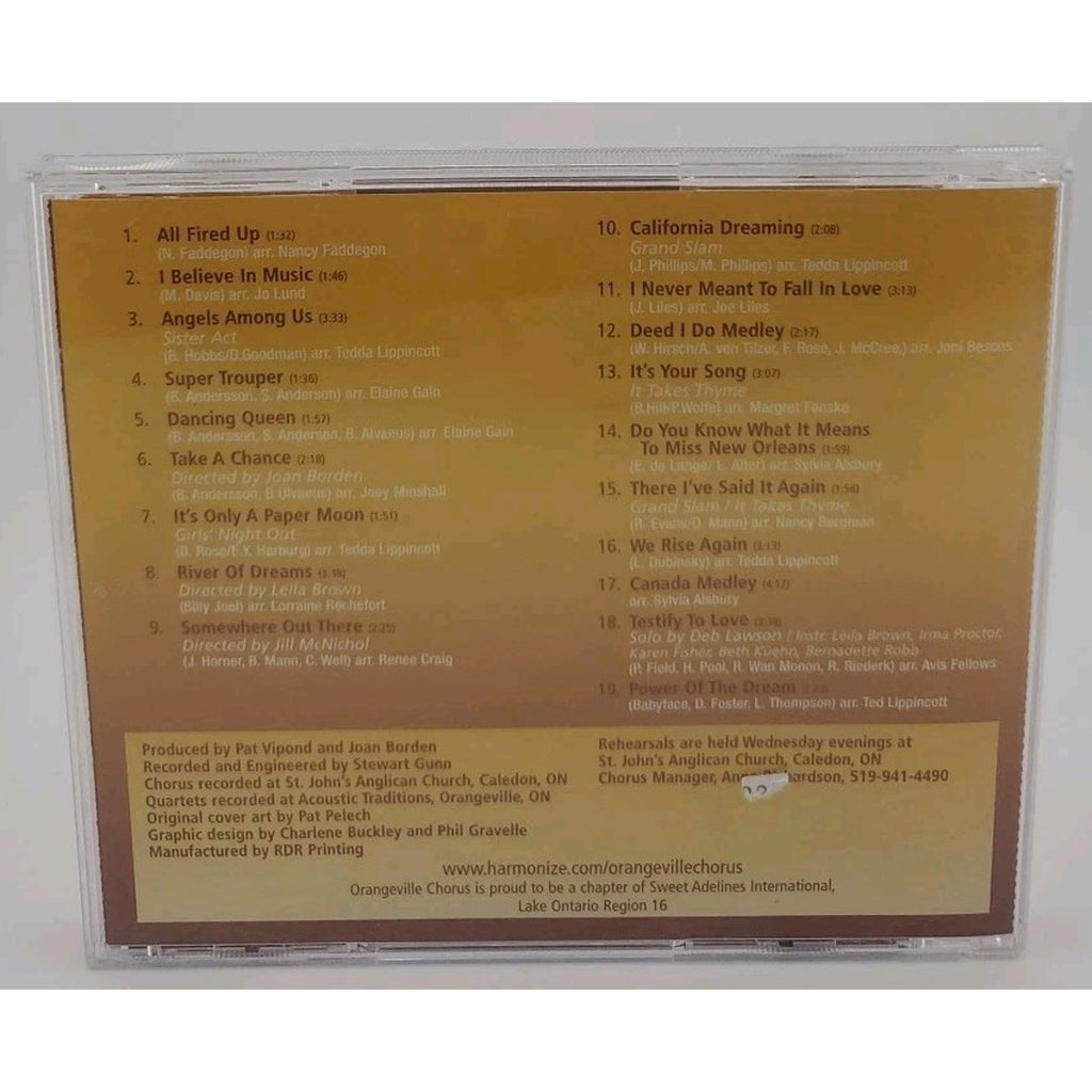 Orangeville Chorus All Fired Up (CD)