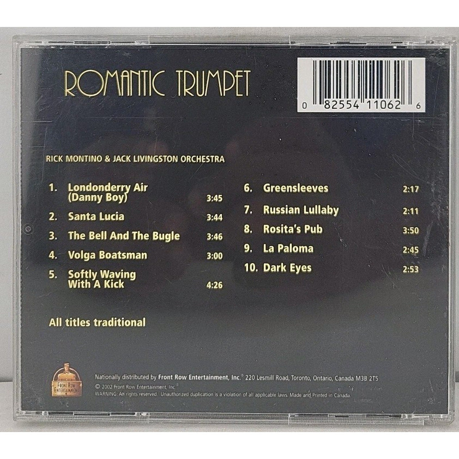 Romantic Trumpet CD Rick Montino & Jack Livingston Orchestra