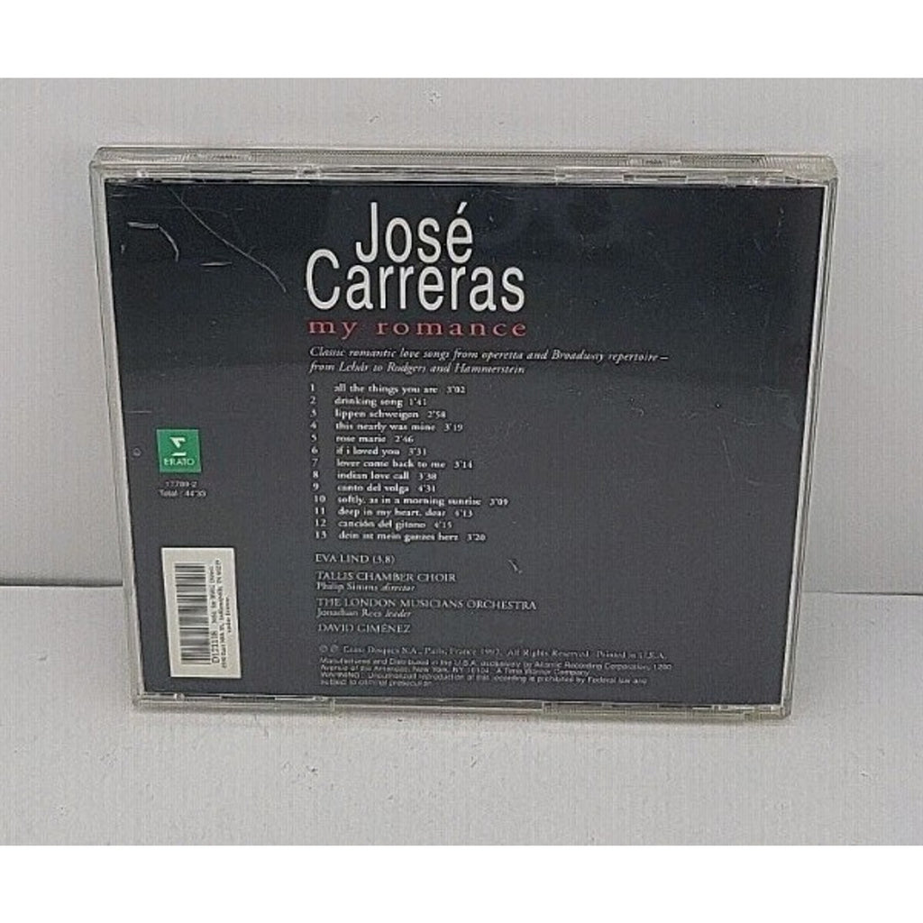 My Romance by José Carreras (CD, Oct-1997, Erato Records)