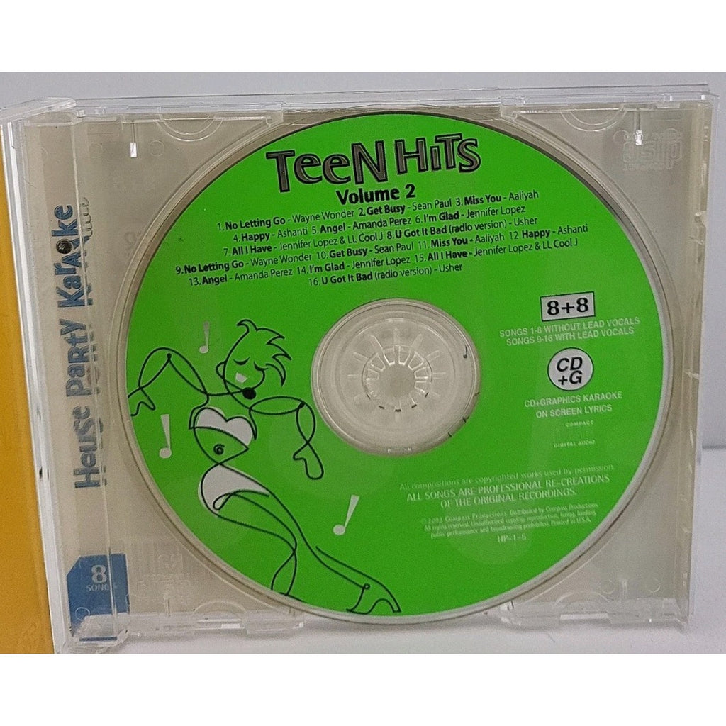 House Party Karaoke Teen Hits Volume 2 Audio CD