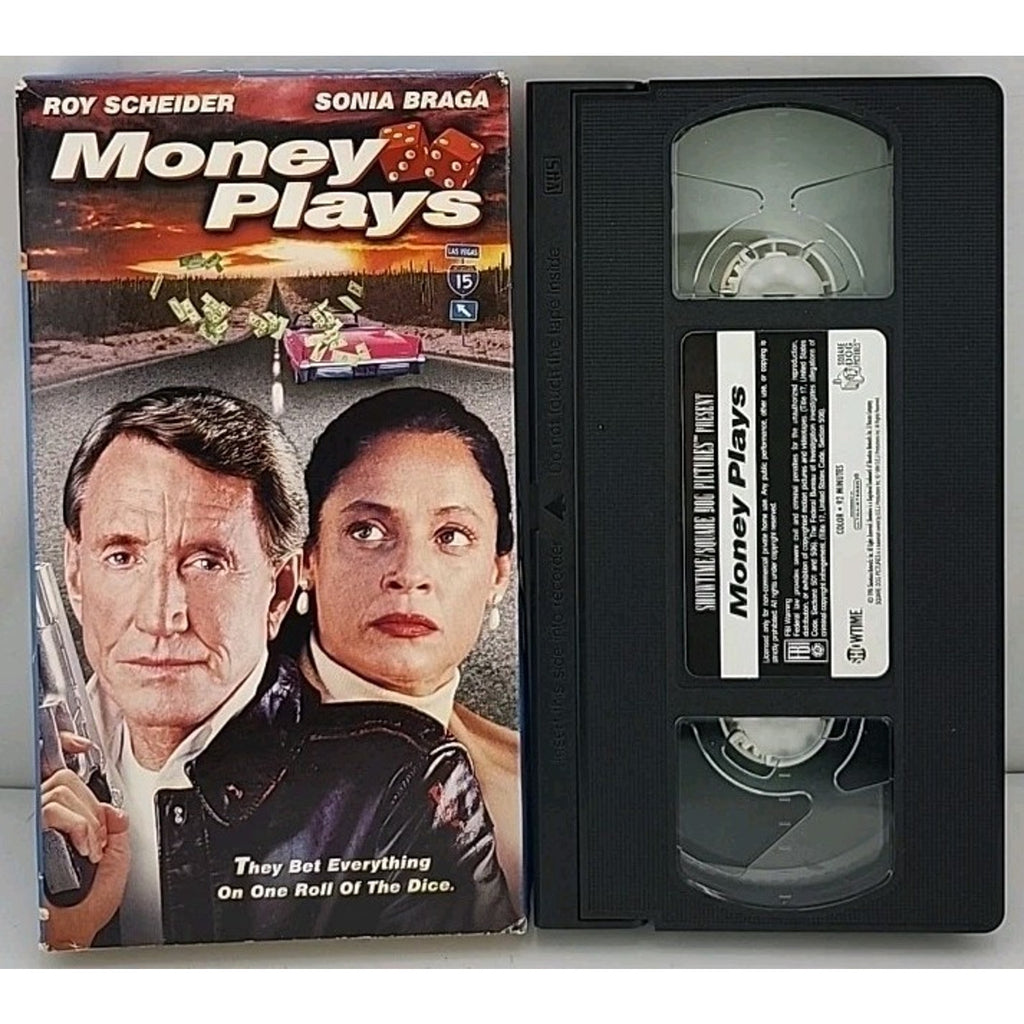 Money Plays VHS 1998 Roy Scheider Sonia Braga Showtime Thriller