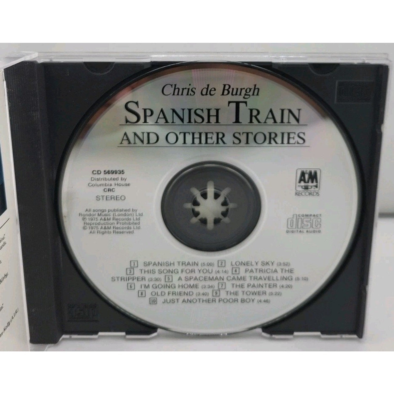 Chris de Burgh - Spanish Train And Other Stories CD 1975 Rock A&M Records