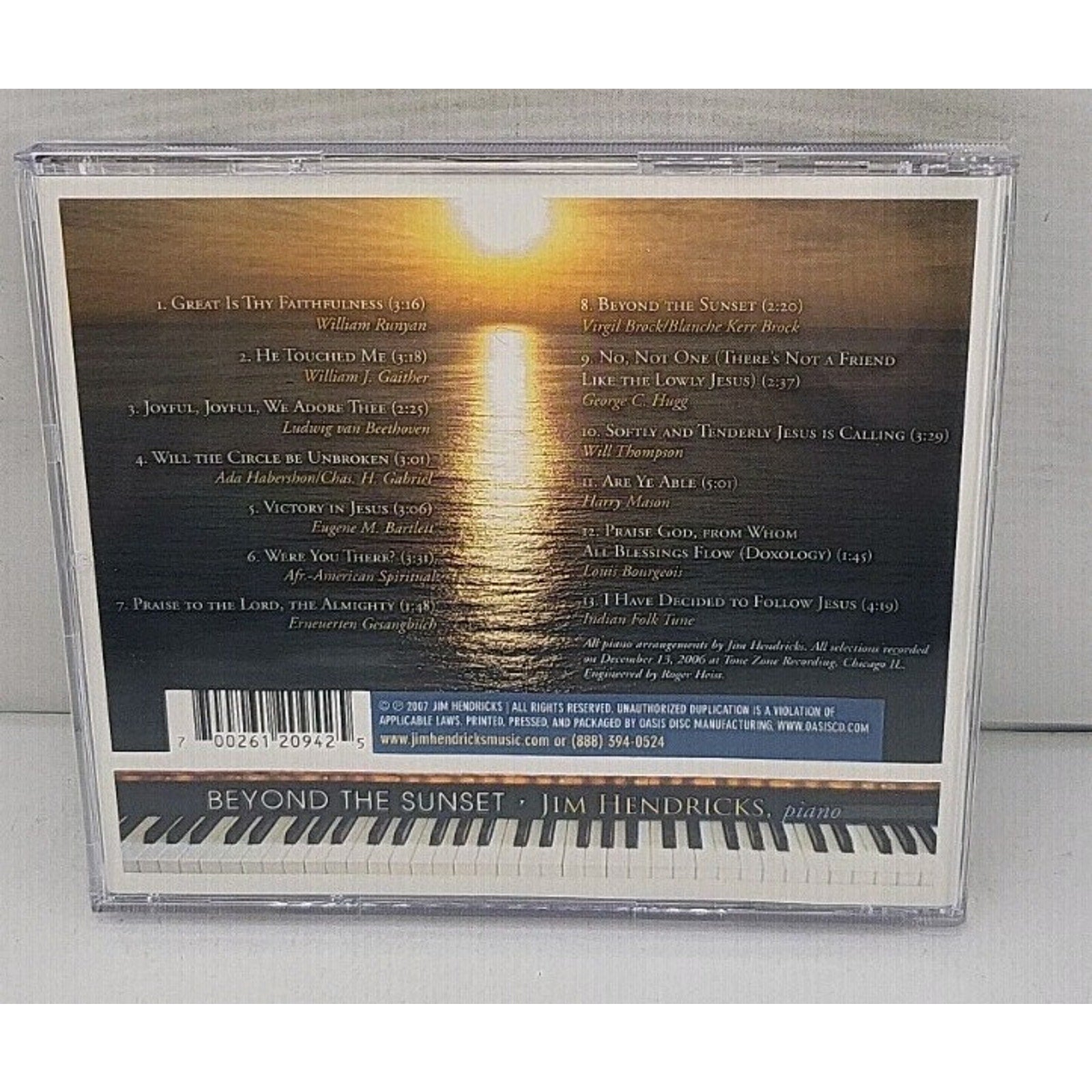 Beyond the Sunset by Jim Hendricks (CD, 2009)