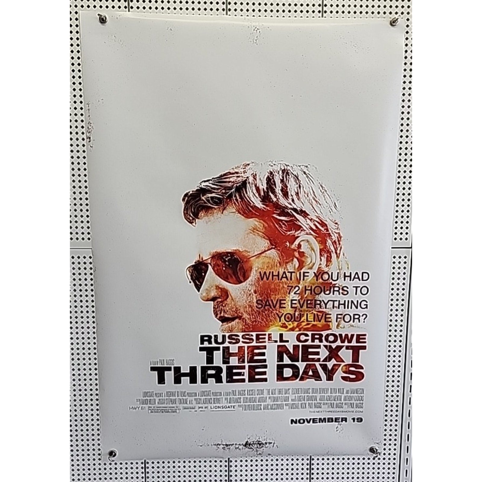 The Next Three Days Movie Poster Original Final 27x40