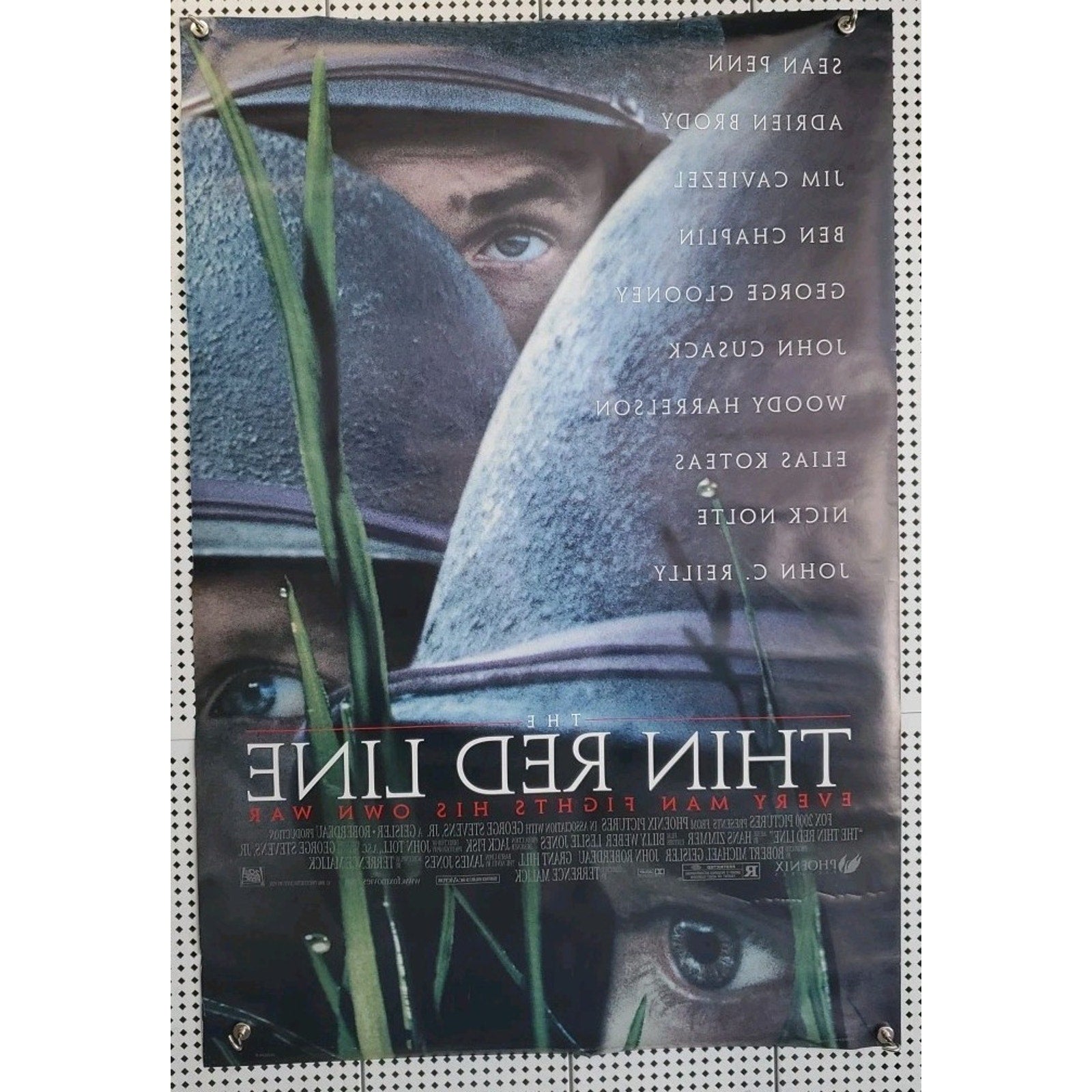Original The Thin Red Line (1998) Rolled Double-Sided Movie Poster ~ 27 x 40