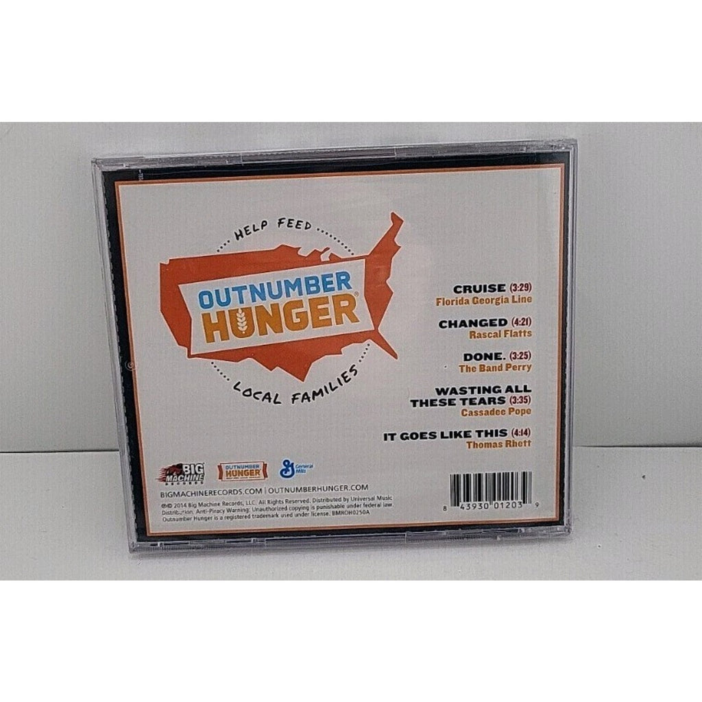 Outnumber Hunger NOW (CD) 2014. Florida Georgia Line , Rascal Flats *Brand New*