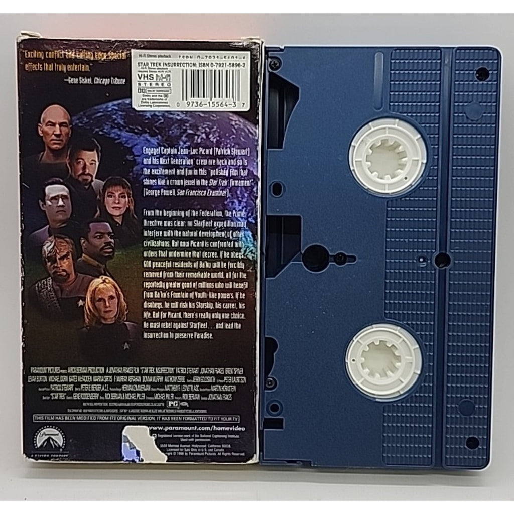 Star Trek: Insurrection (VHS, 1999)