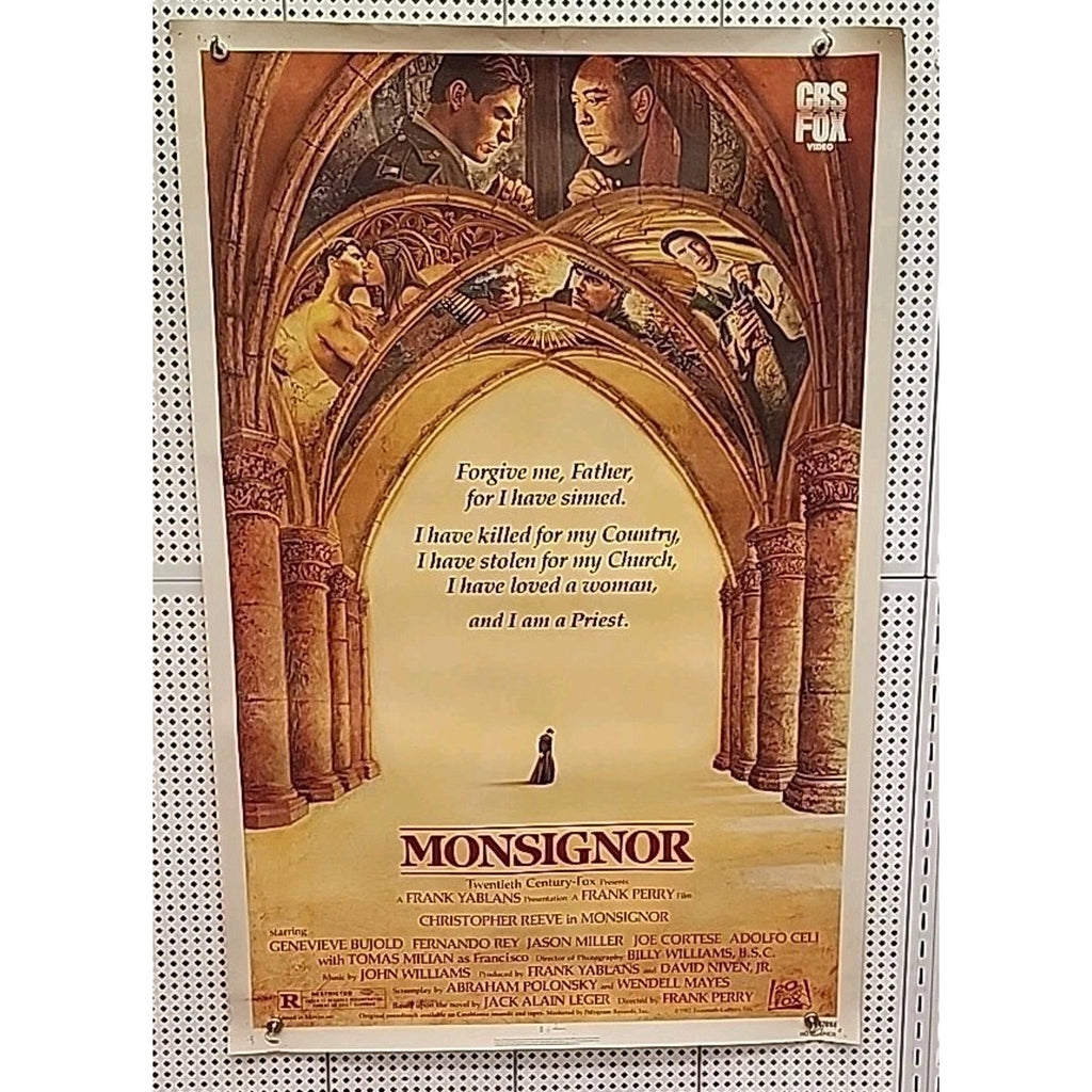Monsignor - Christopher Reeve - 1982 Original Movie Poster 27x41"