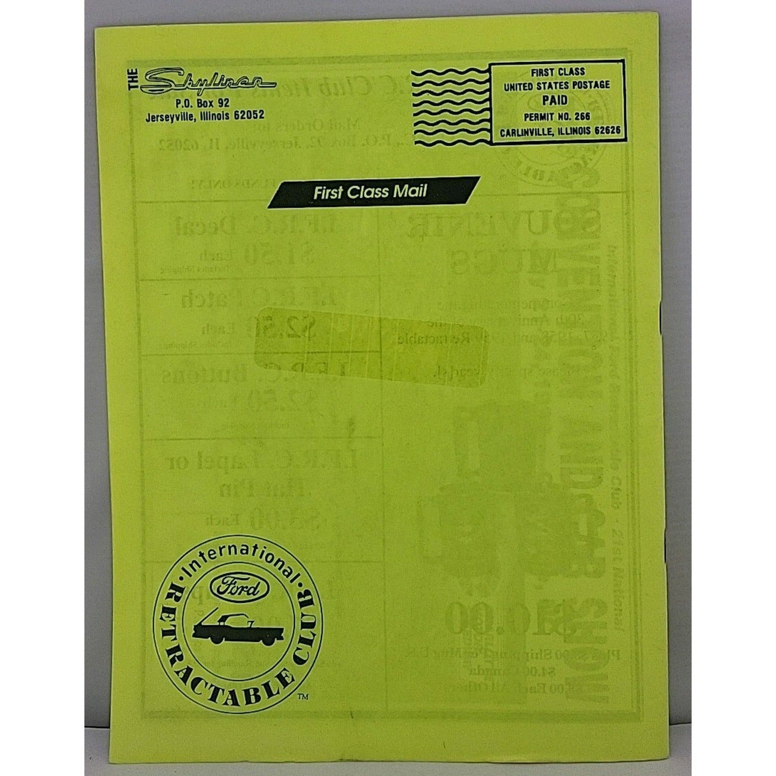 The Skyliner - International Retractable Club - March 1992 Number 132