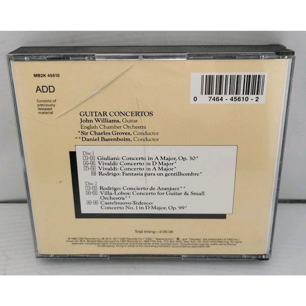Guitar Concertos by Williams, John / Vivaldi / Rodrigo / Eco (CD, 2010) 2 Disc