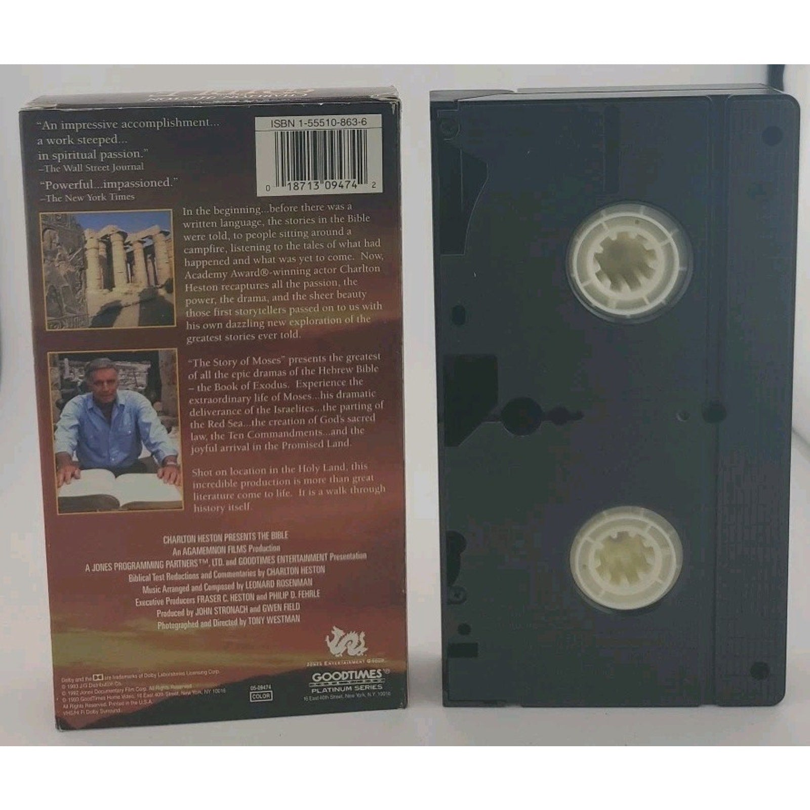Charlton Heston Presents The Bible: The Story of Moses (VHS 1993)