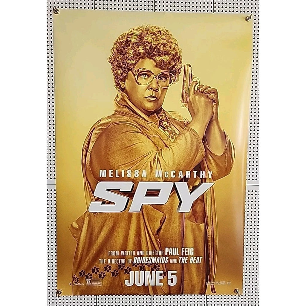 SPY Movie Poster 2 Sided Original Advance 27x40 Melissa McCarthy Jason Statham