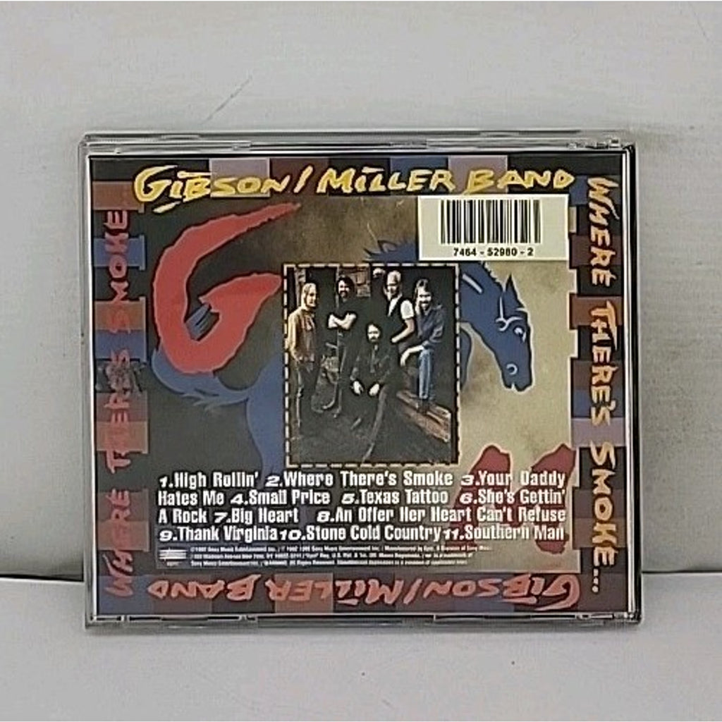 Where There's Smoke by Gibson/Miller Band (CD, Epic)