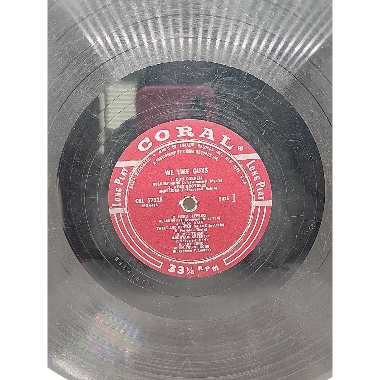 We Like Guys! Coral Steve Lawrence Billy Williams (Record)