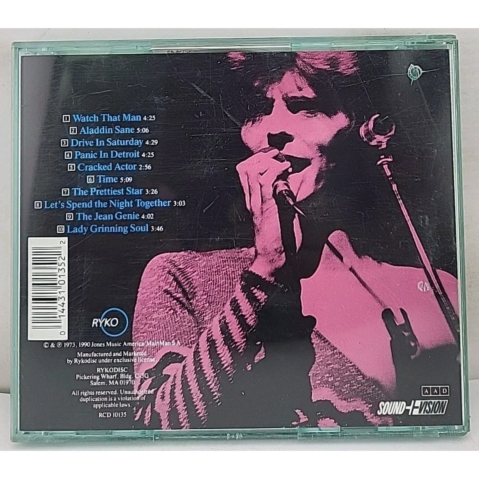 Aladdin Sane by David Bowie (CD, Rykodisc USA)