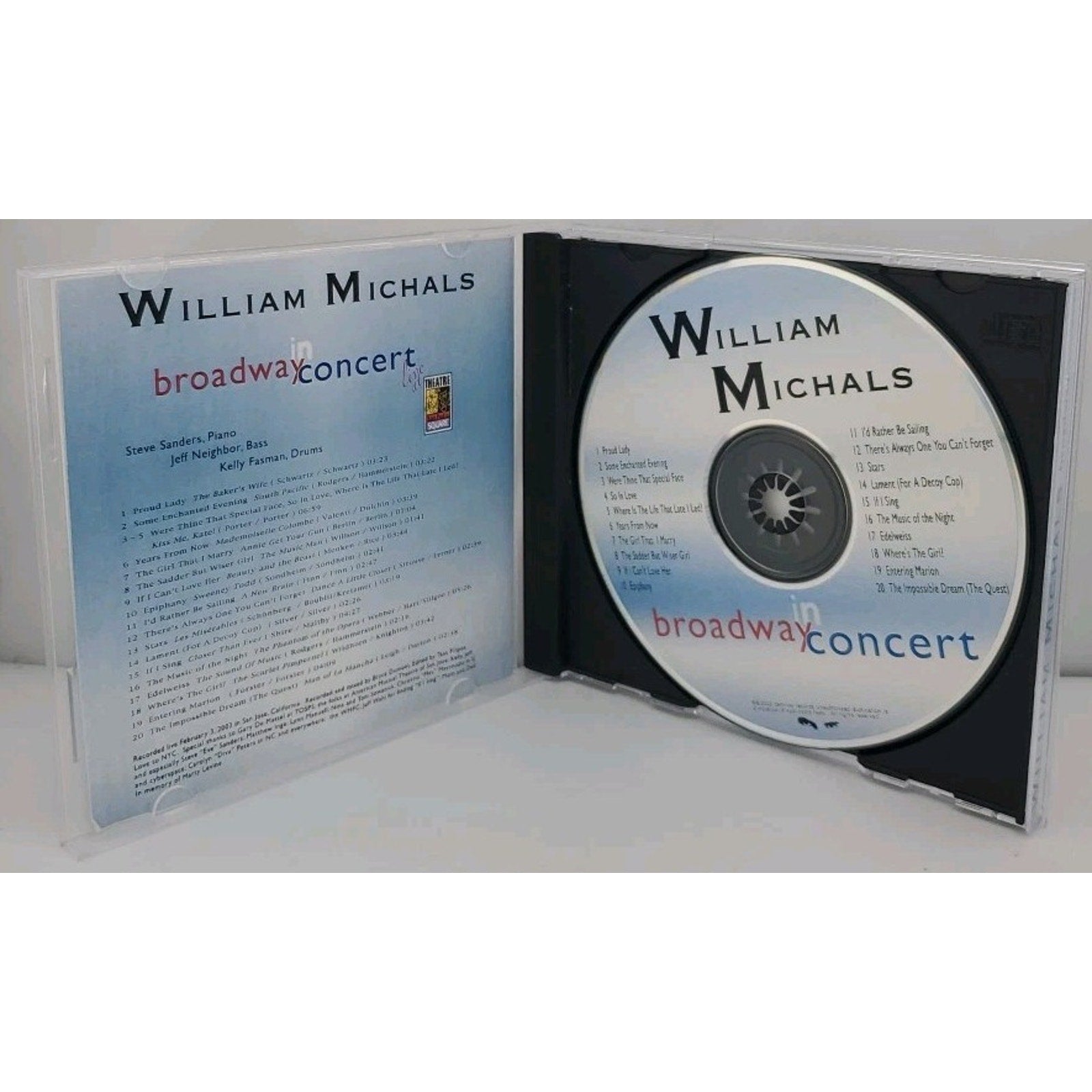 William Michals - Broadway In Concert CD