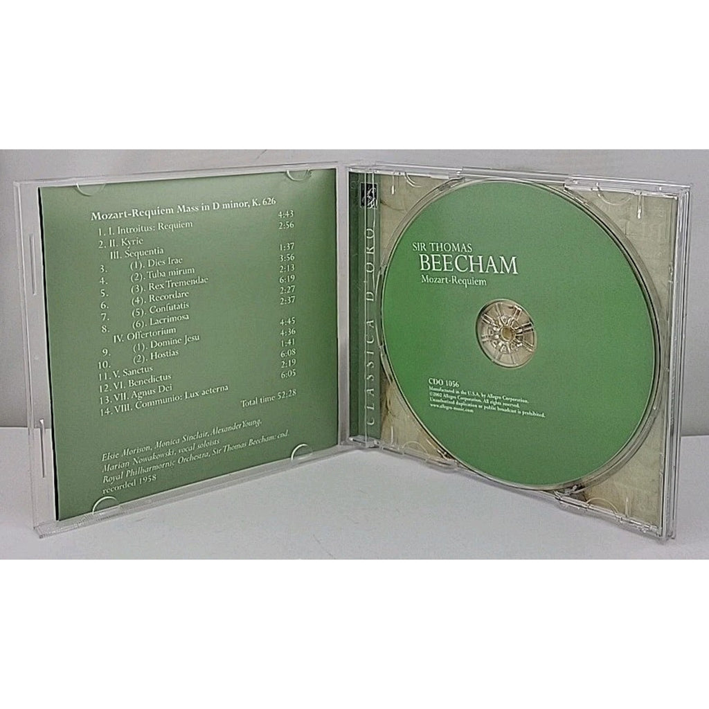 Conducts Mozart's Requiem Mass (Dm) by Thomas Beecham (CD, 2002)