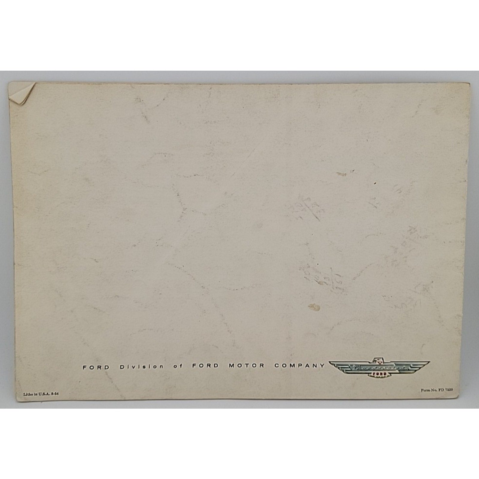 1955 Ford Thunderbird Dealer Sales Brochure