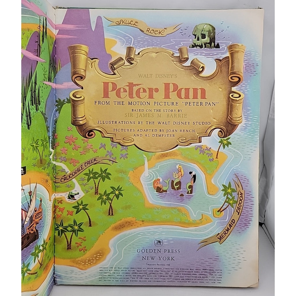 A Big Golden Book Walt Disney's Peter Pan 1952