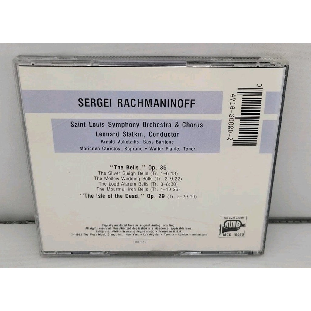 CD Leonard Slatkin, Saint Louis Symph. - Rachmaninoff The Bells Isle of the Dead