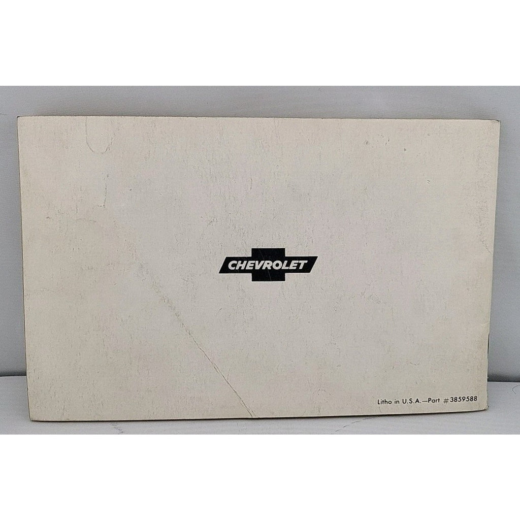 1965 Chevrolet Owners Guide Operation And Maintenance Book Collectible