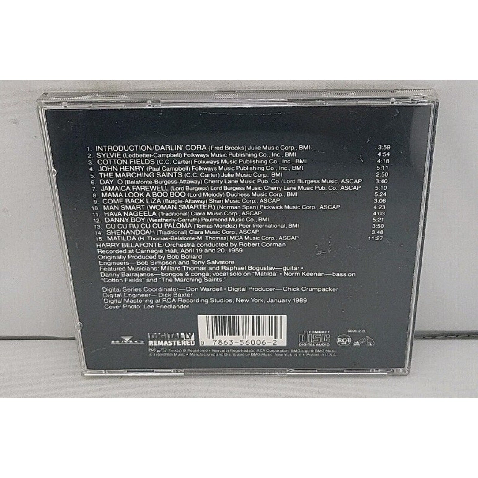 Belafonte at Carnegie Hall by Harry Belafonte (CD, 1990)