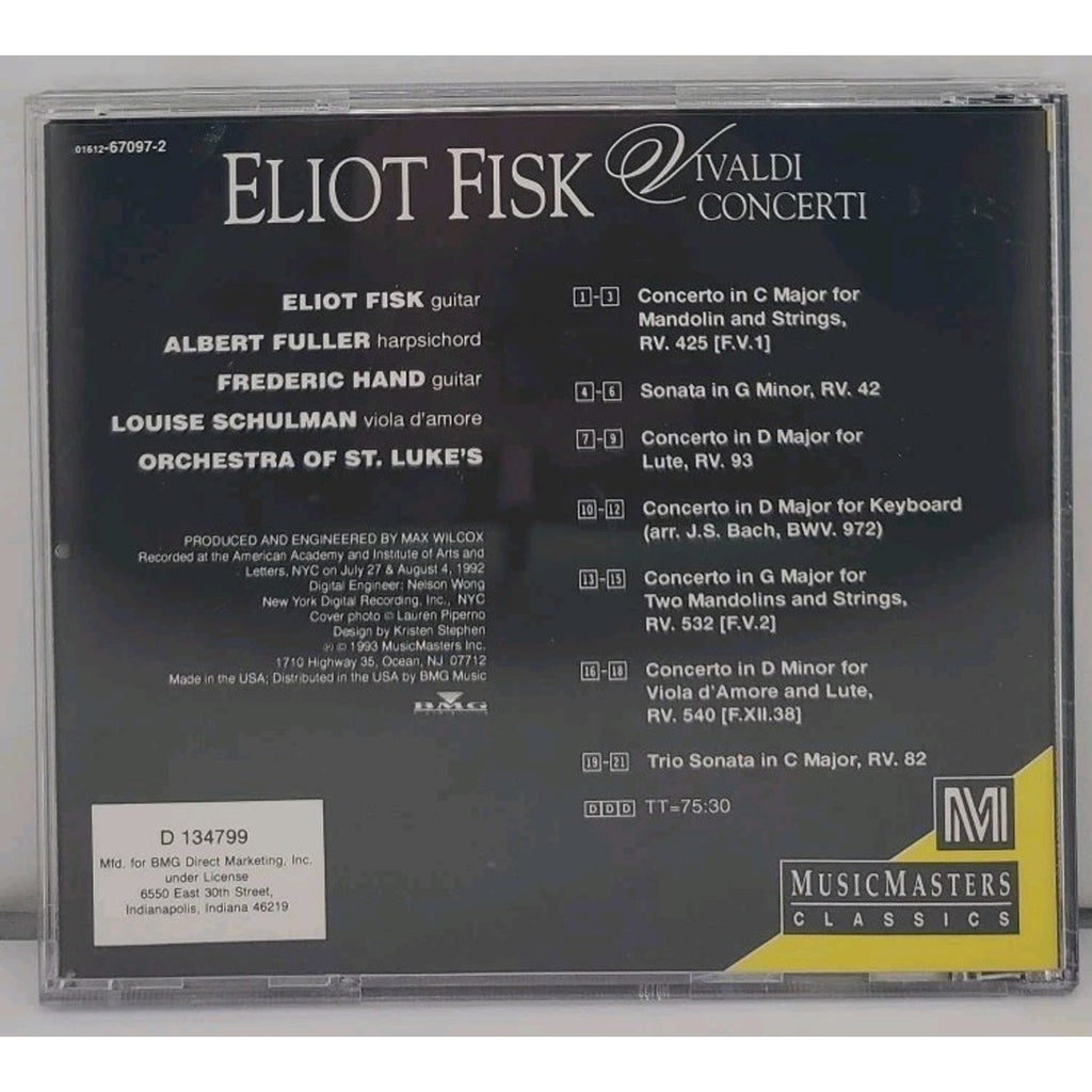 Eliot Fisk - Vivaldi Concerti & Other Works (CD)