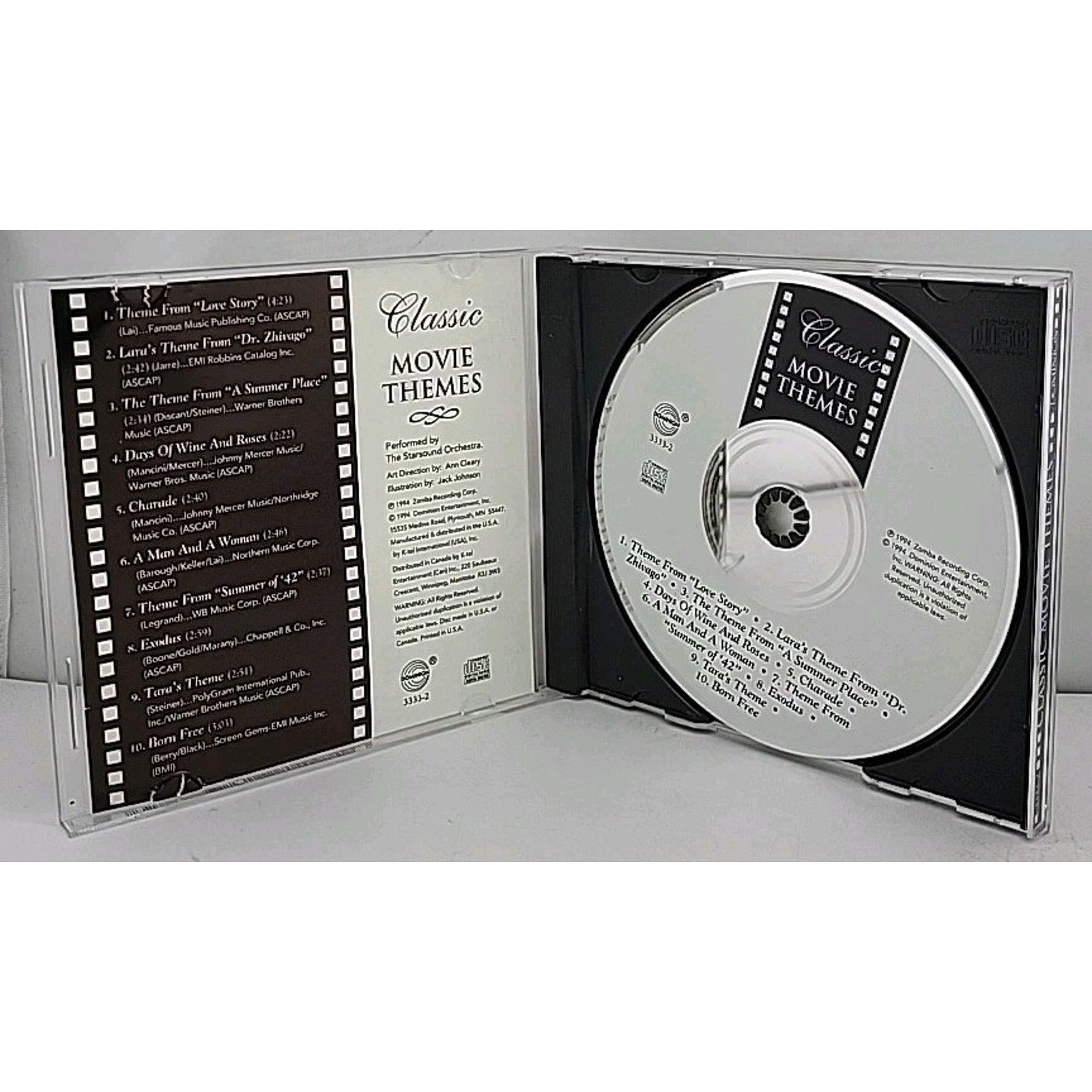 Classic Movie Themes [Dominion] by Starsound Orchestra (CD, Jan-1995, Dominion)