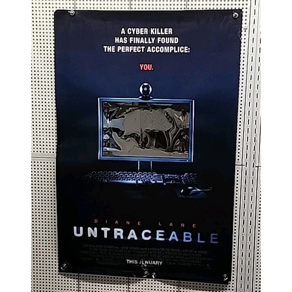 Untraceable Original 27"x 40" Movie Poster 2008 Movie Theatre Mirror Promo