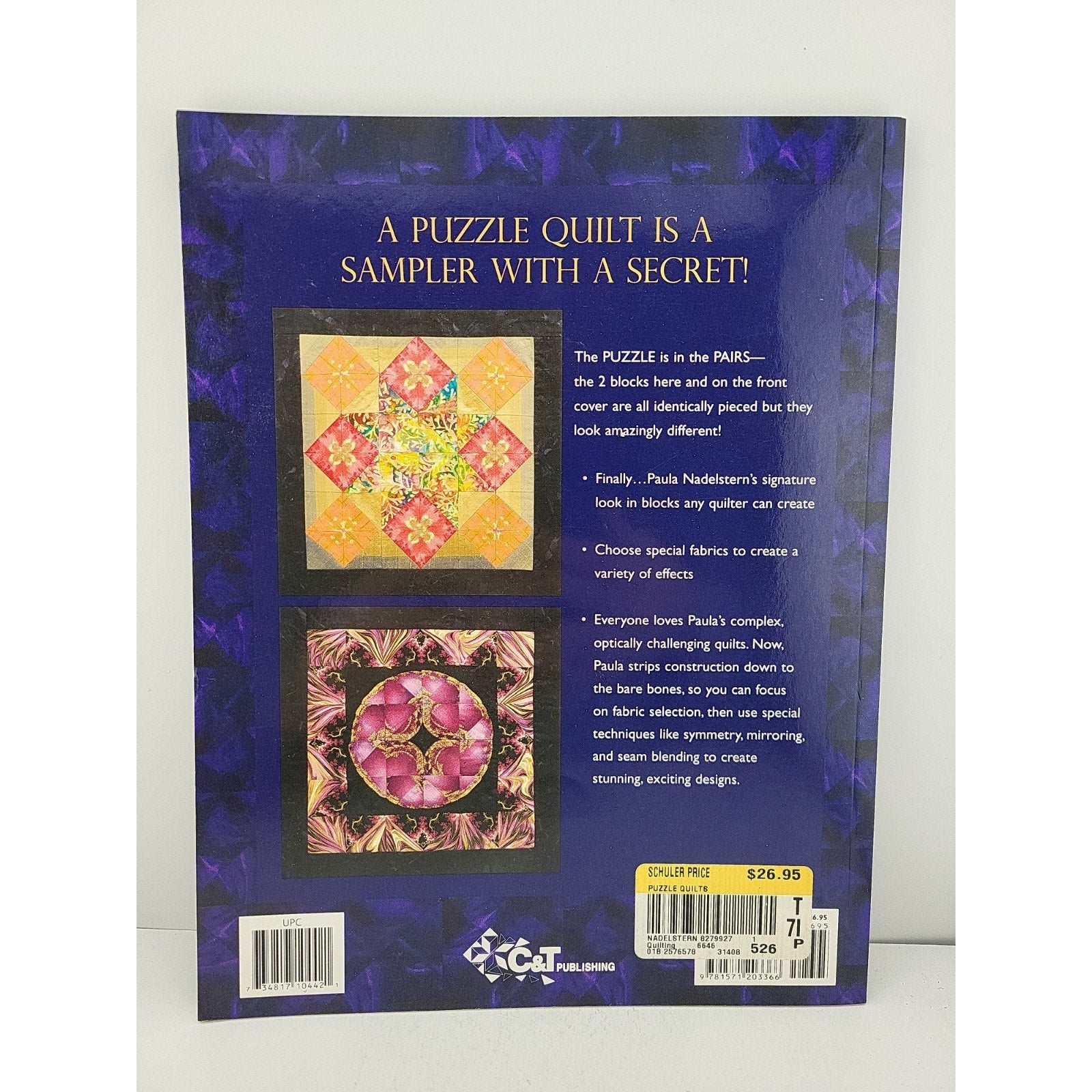 Paula Nadelstern Puzzle Quilts Simple Blocks Complex Fabrics Quilt Pattern Book