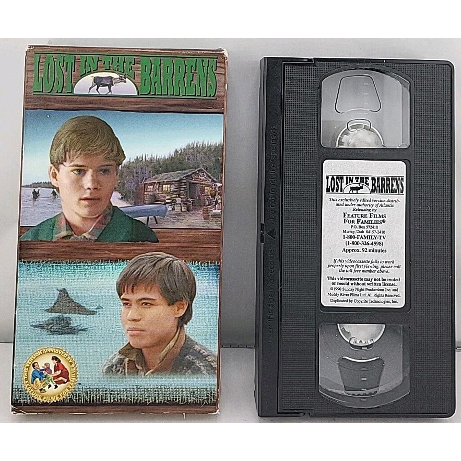 Lost in the Barrens (VHS, 1990)