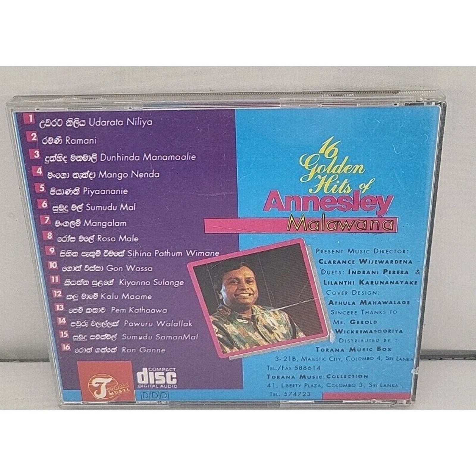16 Golden Hits Of Annesly Malawana CD