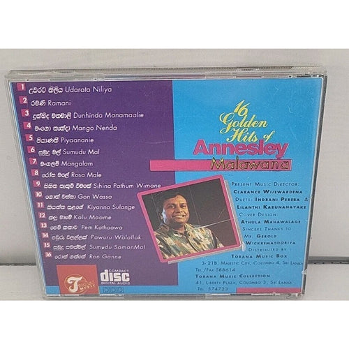 16 Golden Hits Of Annesly Malawana CD