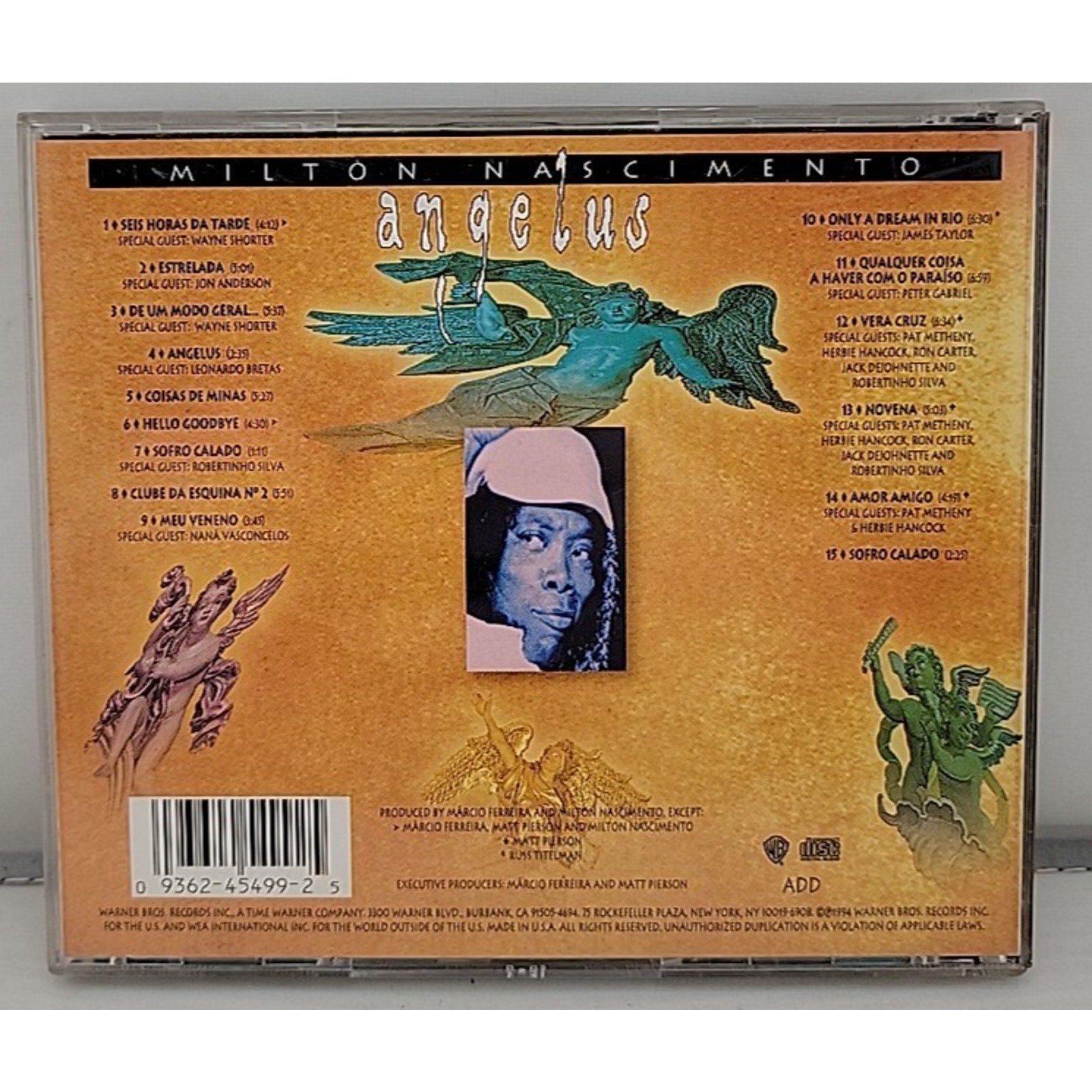 Angelus by Milton Nascimento (CD, Feb-1994, Warner Bros.)