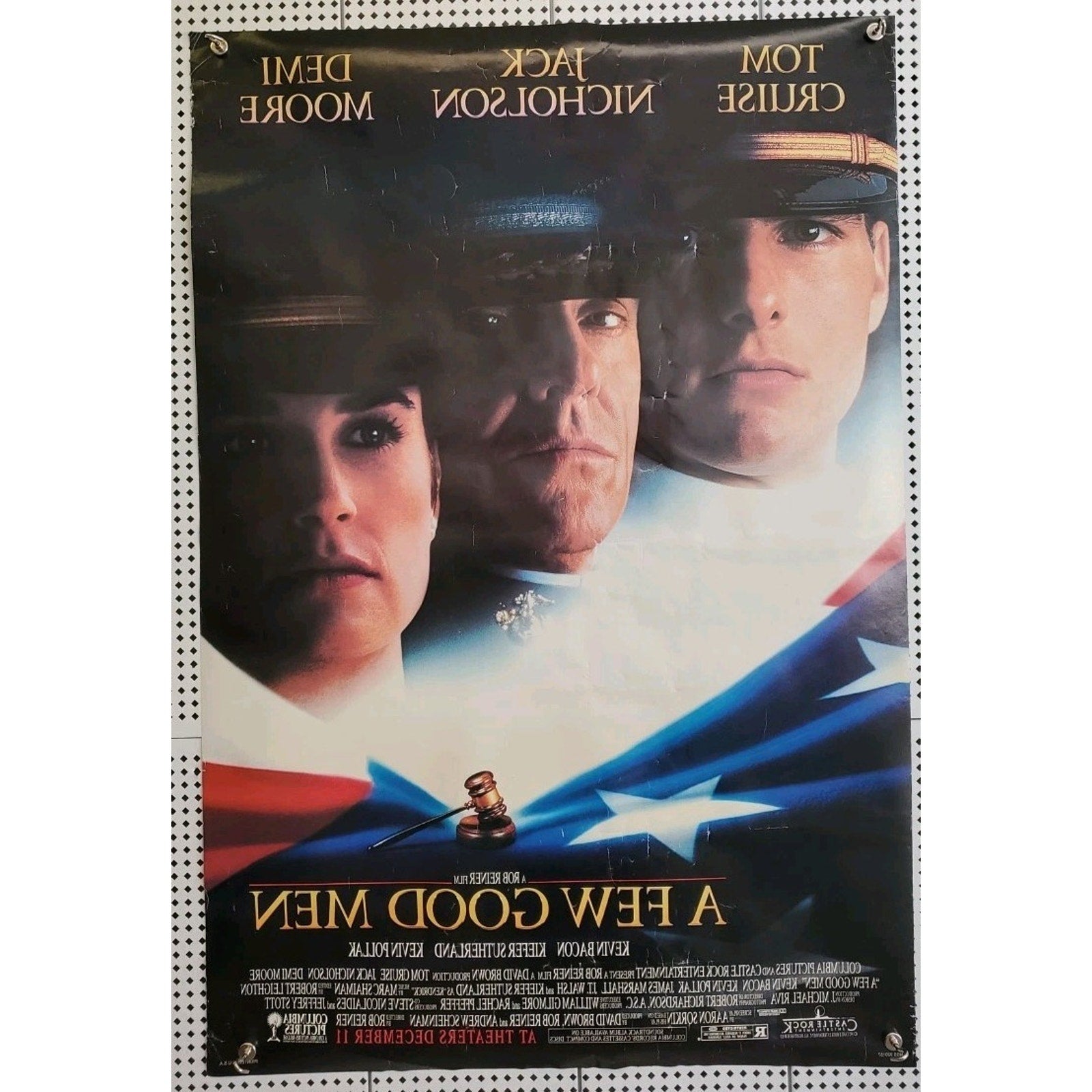 A Few Good Men 1992 Movie Poster 27x40 Theater Size Nicholson Tom Cruise