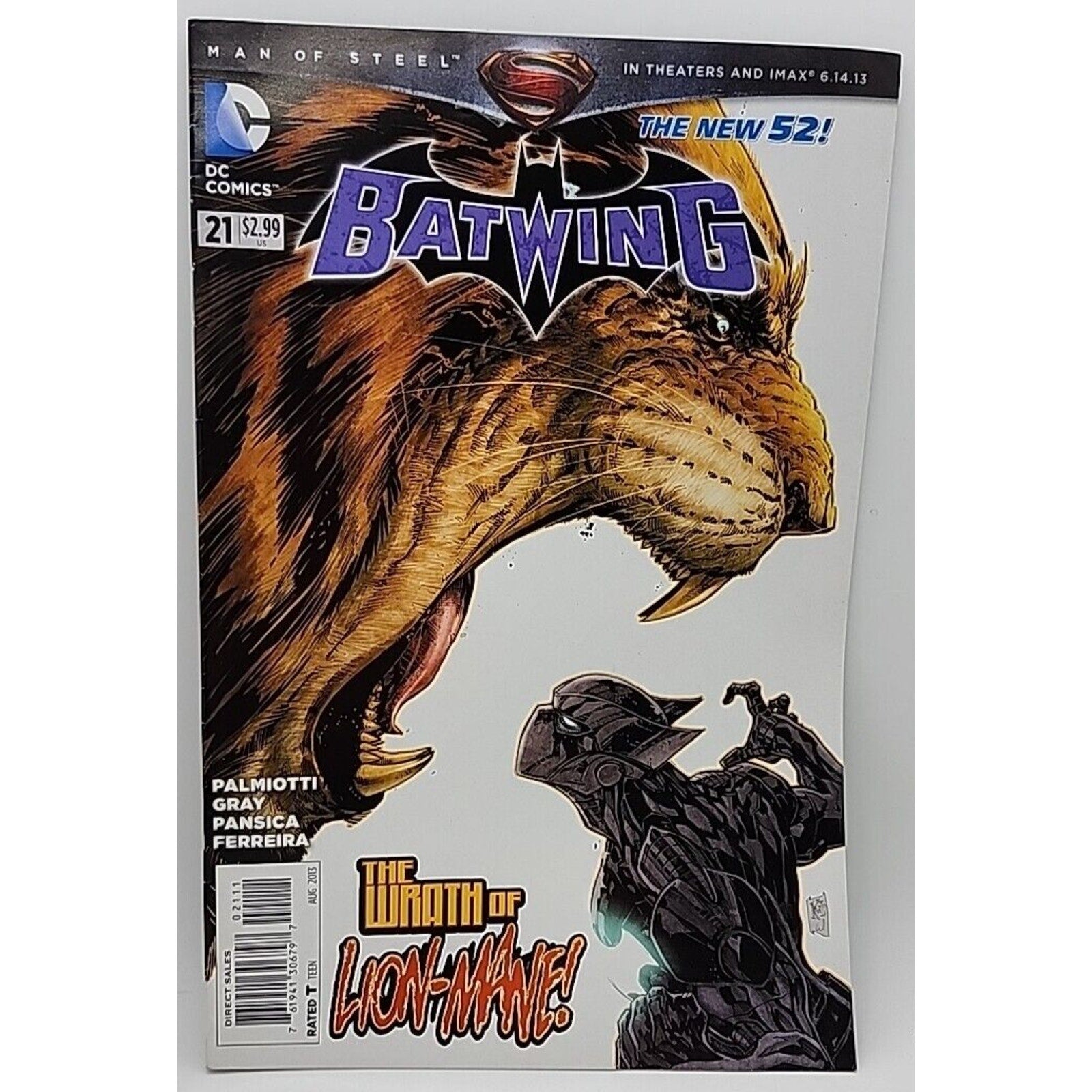 Batwing #21 Lion-Mane New 52! (DC Comics, 2013)