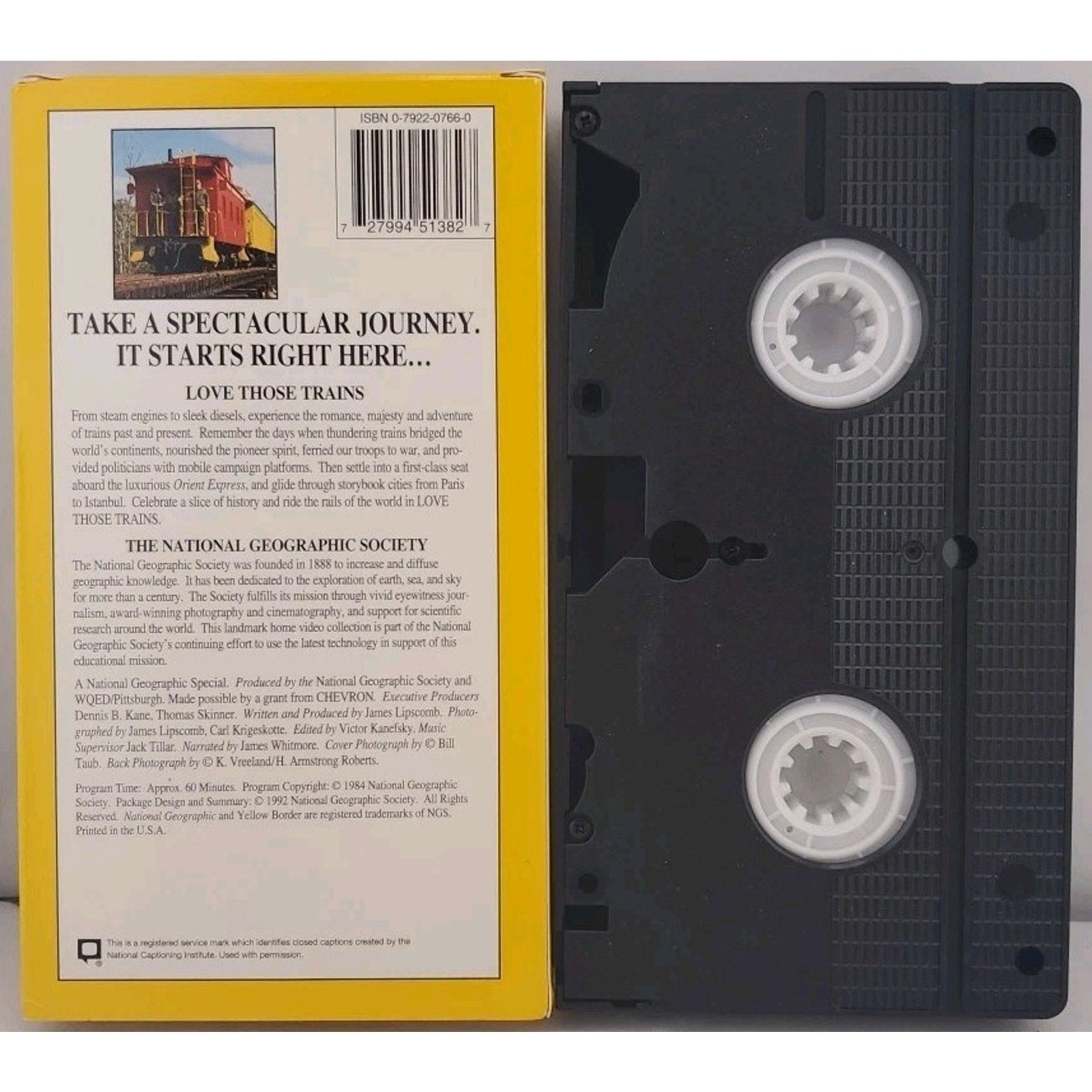 National Geographic Video - Love Those Trains (VHS, 1997)