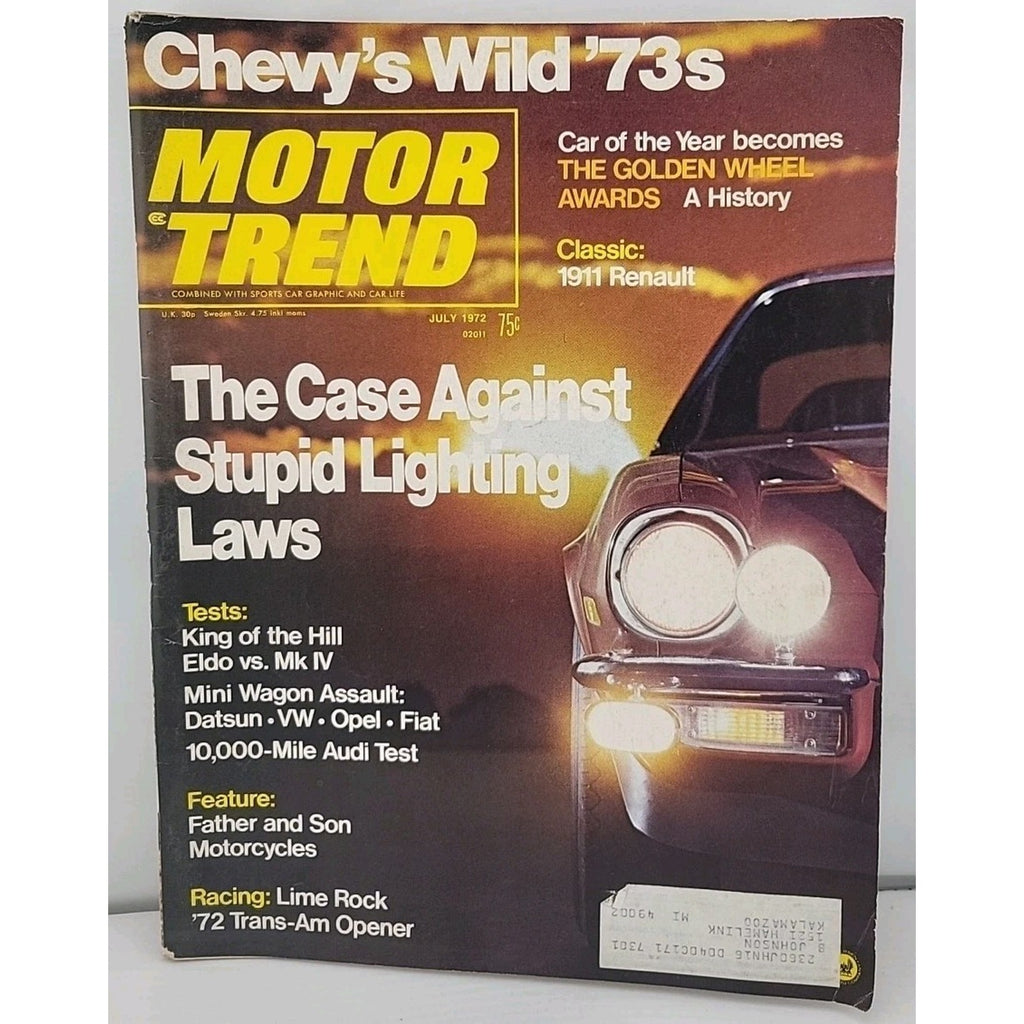 Motor Trend Magazine - July 1972 - Volume 24 Number 7
